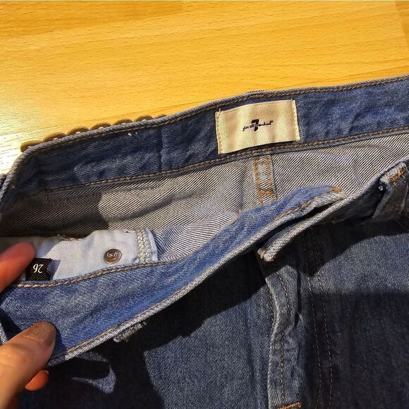 7 FOR ALL MANKIND tapered ankle tulip tie jean - Picture 5 of 5